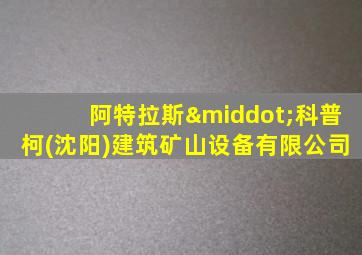 阿特拉斯·科普柯(沈阳)建筑矿山设备有限公司